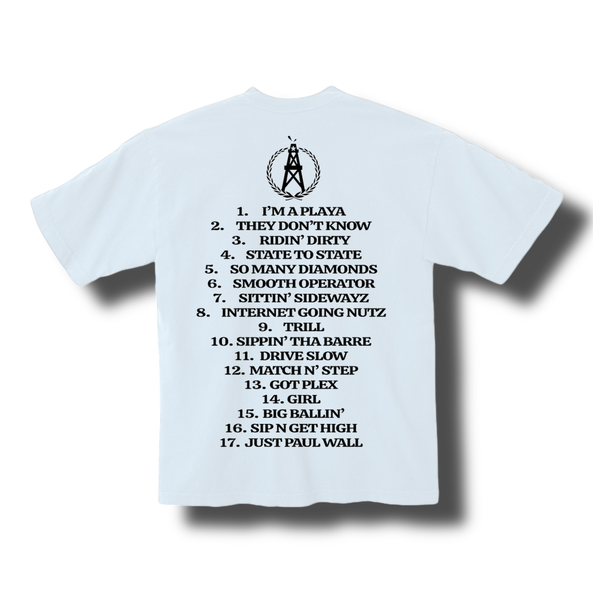 PAUL WALL THE PEOPLES CHAMP T-SHIRT (WHITE)
